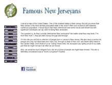 Tablet Screenshot of famousnewjerseyans.com